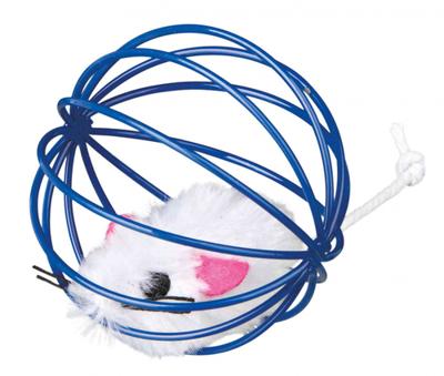 Trixie 4123 pluche bal met klem, ø 3 cm