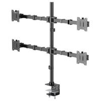 SpeaKa Professional SP-MM-541 Monitor-tafelbeugel 4-voudig 43,2 cm (17) - 88,9 cm (35) Zwart Kantelbaar en zwenkbaar, Draaibaar, In hoogte verstelbaar - thumbnail