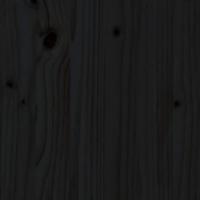 Tuinvoetenbank 120x80 cm massief grenenhout zwart - thumbnail