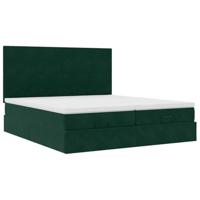 Ottoman bed met matrassen en LED's 180x200cm fluweel - thumbnail