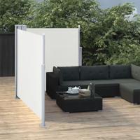 VidaXL Windscherm uittrekbaar 100x600 cm crème - thumbnail