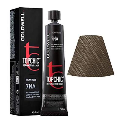 Goldwell Topchic Permanent Hair Color Haarverf 7NA Medium Natural Ash Blonde 60ml