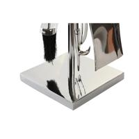 Gerei voor de haard DKD Home Decor 20 x 20 x 78 cm Roestvrij staal Aluminium (4 Onderdelen) - thumbnail