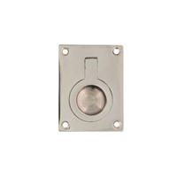 Intersteel Luikring rechthoekig 50x39mm - nikkel glans - thumbnail