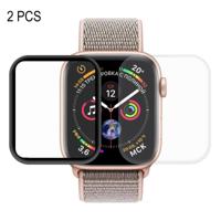2 PC's ENKAY Hat-Prins 3D volledig scherm PET + 3D volledig scherm galvaniseren PET gebogen warmte buigen HD Screen Protector voor Apple Watch serie - thumbnail