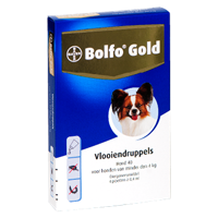 Bolfo Gold 40 Vlooiendruppels voor kleine hond (tot 4 kg) 2 x 4 pipetten - thumbnail