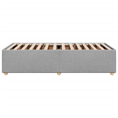 Bedframe zonder matras 80x200 cm stof lichtgrijs