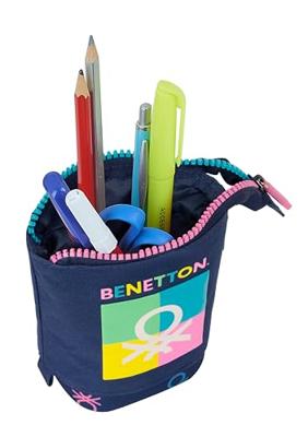 Potloodetui Benetton Cool Marineblauw 8 x 19 x 6 cm Potloodetui Benetton Cool Marineblauw 8 x 19 x 6 cm