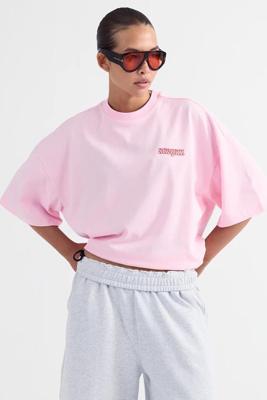 World Of Stieg Oversized T-shirt | Pink