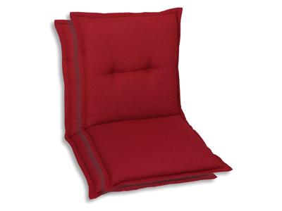 GO-DE Textil Tuinkussen (Stoelkussens voor stoelen met een lage rugleuning, Kersenrood) GO-DE Textil Tuinkussen (Stoelkussens voor stoelen met een lage rugleuning, Kersenrood)