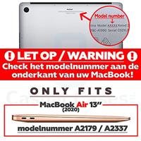 Lunso MacBook Air 13 inch M1 (2020) cover hoes - case - Marble Nova - thumbnail