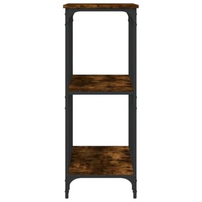 Wandtafel 102x35x90 cm bewerkt hout gerookt eikenkleurig Wandtafel 102x35x90 cm bewerkt hout gerookt eikenkleurig