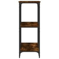 Wandtafel 102x35x90 cm bewerkt hout gerookt eikenkleurig - thumbnail