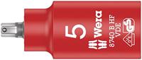 Wera 8740 B VDE HF Binnenzeskant Zyklop Bitdop, geïsoleerd, met 3/8"-aandrijving, met vasthoudfunctie, 5 x 55 mm - 05004901001 - thumbnail