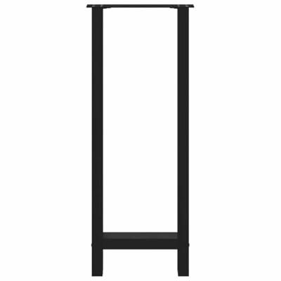 Bartafelpoten 2 st 50x(100-101) cm staal zwart