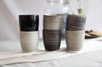 Cookinglife Bekers Delice Grijs 350 ml - 6 stuks - thumbnail