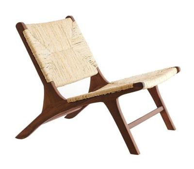 Light & Living Fauteuil 'Payan' Teakhout en bananenblad