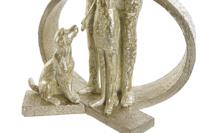 Decoratieve figuren DKD Home Decor Gouden Hars Modern Familie (26 x 14,5 x 39 cm) - thumbnail