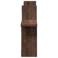 Wandschappen 2 st 38x12x38 cm bewerkt hout bruin eikenkleurig - thumbnail