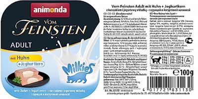 ANIMONDA Vom Feinsten Adult Milkies met Kip en Yoghurtvulling - Natvoer voor Katten - 100g