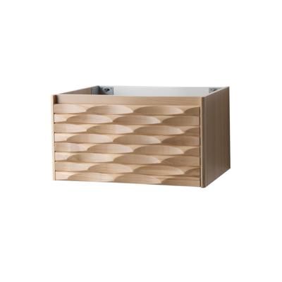 Wastafelonderkast BWS Mila 1 Lade Greeploos Soft Close 79x40x52 cm Licht Eiken Wastafelonderkast BWS Mila 1 Lade Greeploos Soft Close 79x40x52 cm Licht Eiken