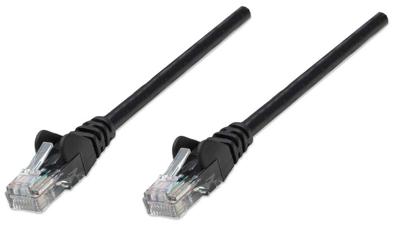 Intellinet 318143 RJ45 Netwerkkabel, patchkabel CAT 5e U/UTP 0.50 m Zwart 1 stuk(s)