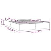 Bedframe massief hout wit 120x190 cm 4FT Small Double - thumbnail