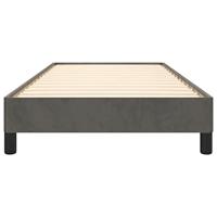 Bedframe fluweel donkergrijs 90x190 cm - thumbnail