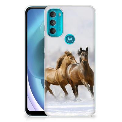 Motorola Moto G71 5G | TPU Hoesje | Paarden