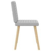 Eetkamerstoelen 2 st stof wolk grijs - thumbnail