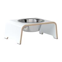 dogBar® Honden voerbar Single, wit, Maat: M-Small - thumbnail
