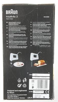Braun HM3000 MultiMix 3 Handmixer Wit - thumbnail