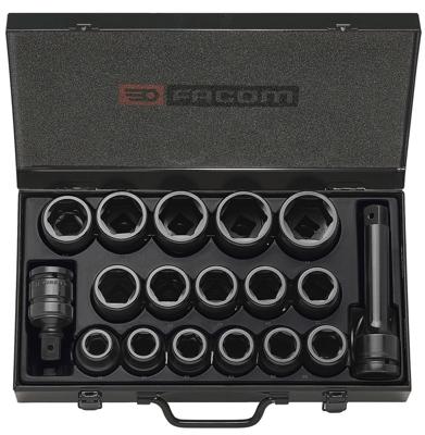 Facom set "impact"-doppen van 3/4" tot 1 5/8" mm - NK.500U
