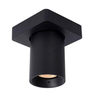 Lucide NIGEL - Plafondspot - LED Dim to warm - GU10 - 1x5W 2200K/3000K - Zwart