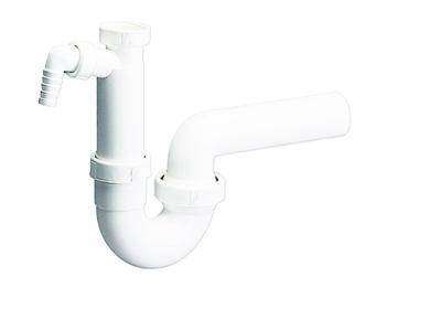 Kirchhoff Kunststof DALLMER spoelbak buisvormige sifon, wit, 1 1/2" H x 40 mm, met kogelgewricht, met 3/4" apparaataansluiting - 20215