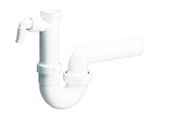 Kirchhoff Kunststof DALLMER spoelbak buisvormige sifon, wit, 1 1/2" H x 40 mm, met kogelgewricht, met 3/4" apparaataansluiting - 20215 - thumbnail