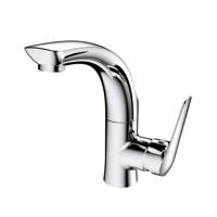 Wastafelkraan Sapho Soliter 1-hendel Gebogen 20.7 cm Chroom Sapho - thumbnail