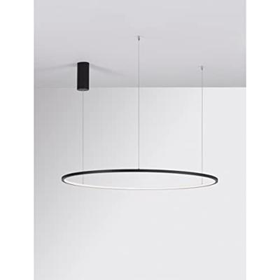 Lyora Ronde hanglampTarquin zwart Ø 100cm - 9345609