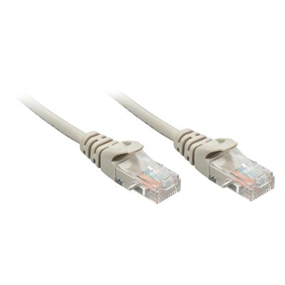 LINDY 48361 RJ45 Netwerkkabel, patchkabel CAT 5e U/UTP 0.50 m Grijs 1 stuk(s)