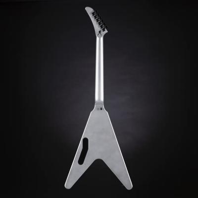 Gibson Dave Mustaine Flying V EXP Metallic Silver signature elektrische gitaar met koffer