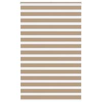 VidaXL Zebra blind 145x230 cm stofbreedte 140,9 cm polyester zandbruin - thumbnail