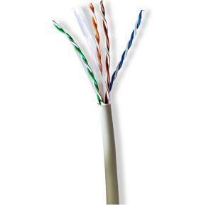 Netwerk Kabel Rol | CAT6 | Stranded | U/UTP | Koper | 305.0 m | Binnenshuis | Rond | LSZH | Grijs