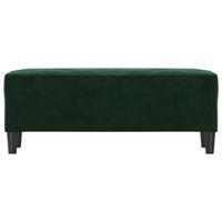 Bankje 100x35x41 cm fluweel donkergroen - thumbnail