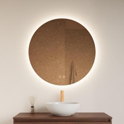 Spiegel Gliss Design Oko Koper Rond LED Verlichting 100 cm Gliss Design