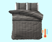 Sleeptime Flanel Kees Taupe 240 x 200/220 cm - thumbnail
