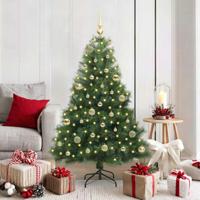 Kunstkerstboom met 150 LED met standaard Groen 150 cm PE en PVC - thumbnail