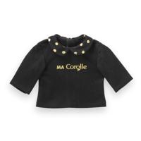 Corolle zwart en goud t-shirt voor poppen, 36cm - thumbnail