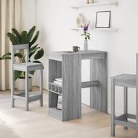 Bartafel met rekken 90x47,5x103,5 cm bewerkt hout grijs sonoma - thumbnail