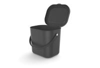 Rotho Albula Afvalbakje 6L Antraciet - thumbnail