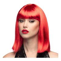 Boland Pruik dance neon rood - thumbnail